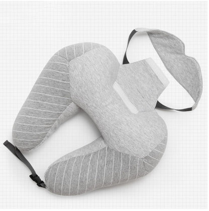 U-Shaped Foam Particle Travel Neck Pillow | Cervical & Lumbar Support