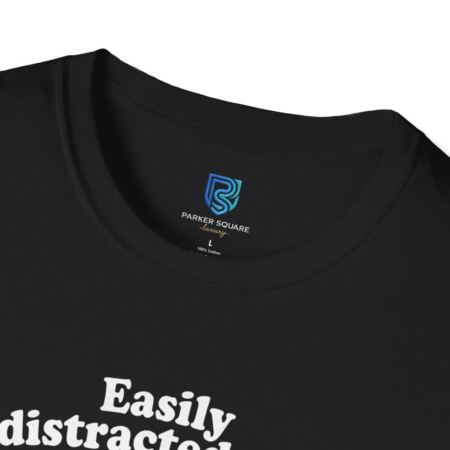 'Easily Distracted By…wait, is that a dog?' Cartoon Dog Graphic Tee