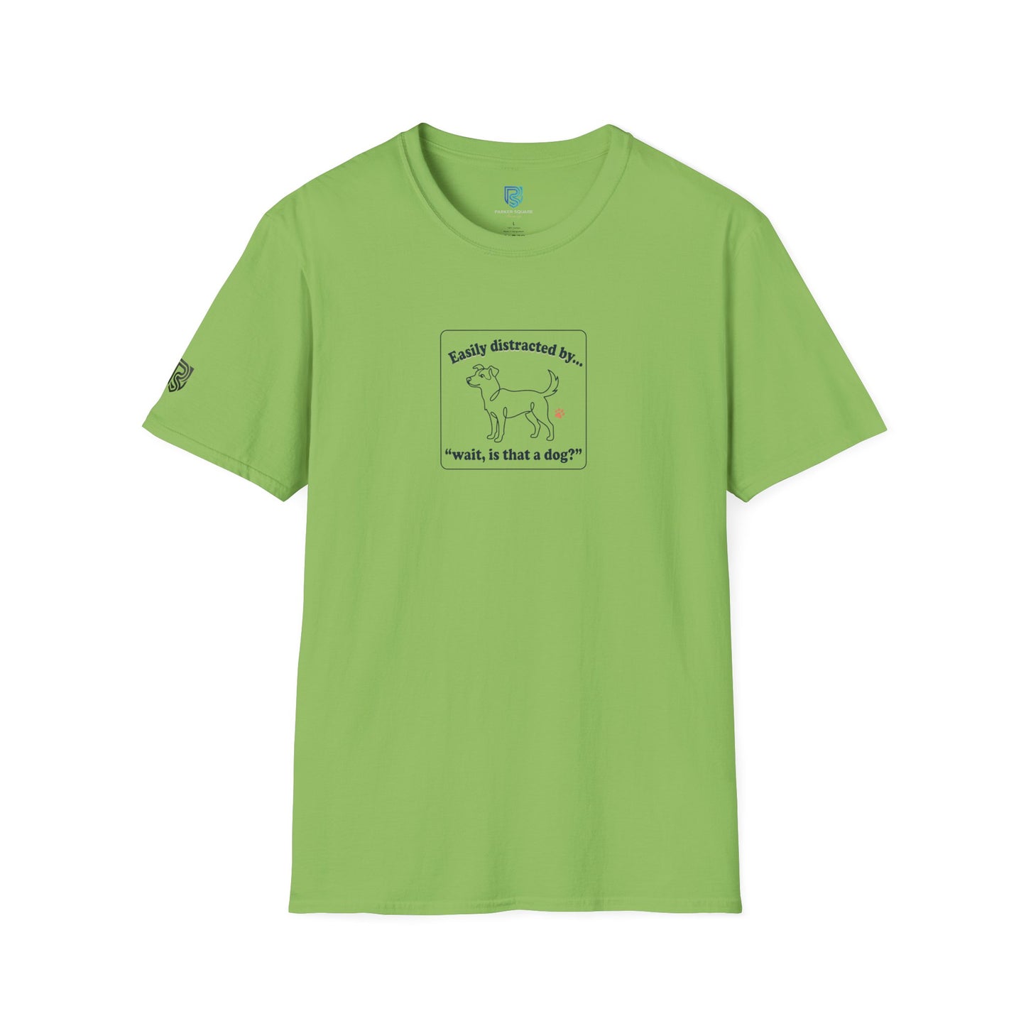 'Easily Distracted By…wait, is that a dog?' Cartoon Dog Graphic Tee