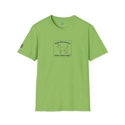 'Easily Distracted By…wait, is that a dog?' Cartoon Dog Graphic Tee