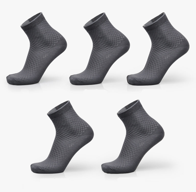 Men's Bamboo Fibre Business Socks – 5 Colours, Multi-Pack