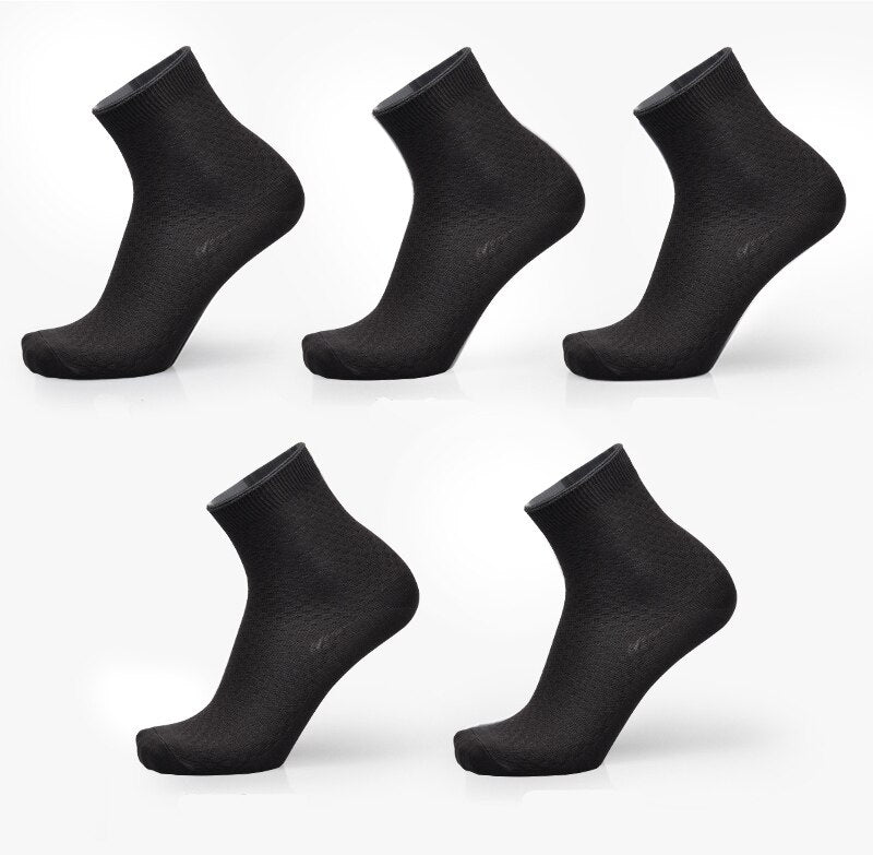 Men's Bamboo Fibre Business Socks – 5 Colours, Multi-Pack