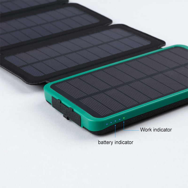 Solar Power Bank Wireless Charging & LED Torch – Waterproof Outdoor 2, 3 or 4 Solar Panels