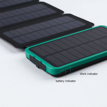 Solar Power Bank Wireless Charging & LED Torch – Waterproof Outdoor 2, 3 or 4 Solar Panels