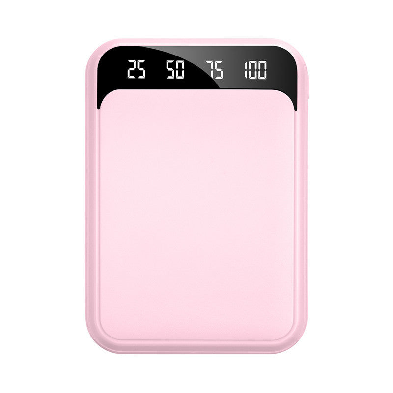 Mirror Finish Power Bank with LCD Display – 10000mAh Pink, White, Blue & Black