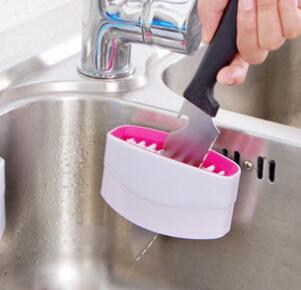 Kitchen Utensil Cleaning Brush – Nylon Brush for Knives & Chopsticks