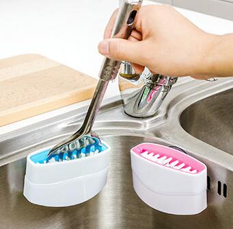 Kitchen Utensil Cleaning Brush – Nylon Brush for Knives & Chopsticks