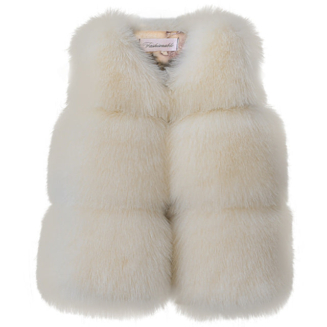 Girls Sleeveless Vest Coat | Polyester Gilet | 80-120cm