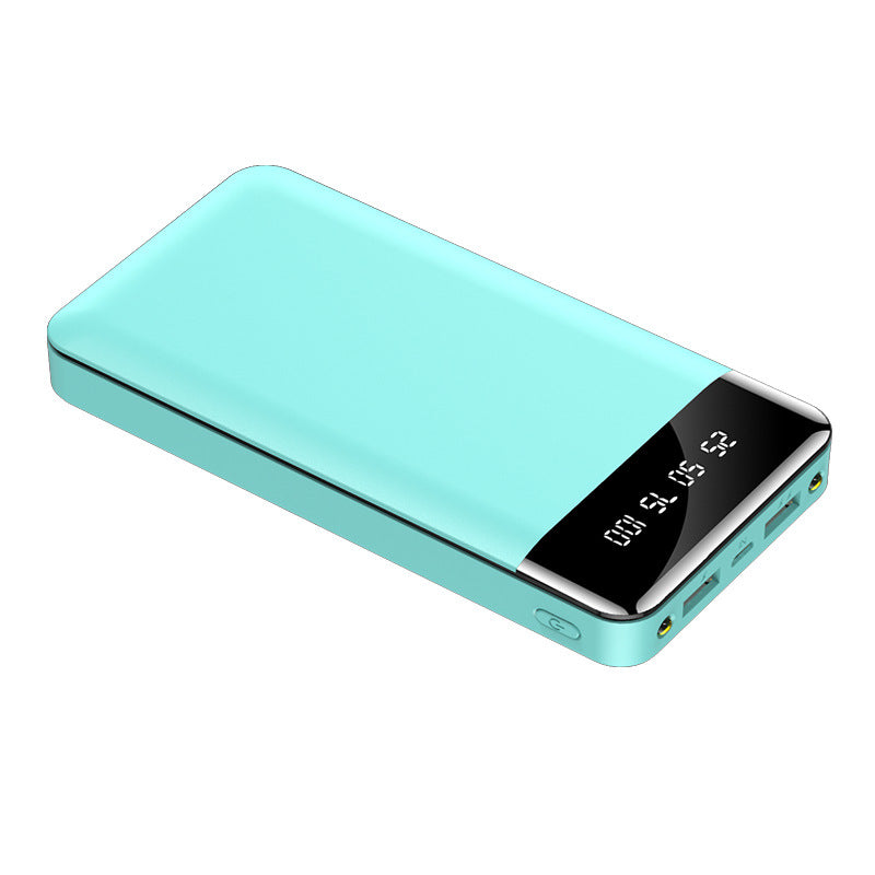 Portable Power Bank LCD Display Dual USB 6,000-20,000mAh Green Black Pink White