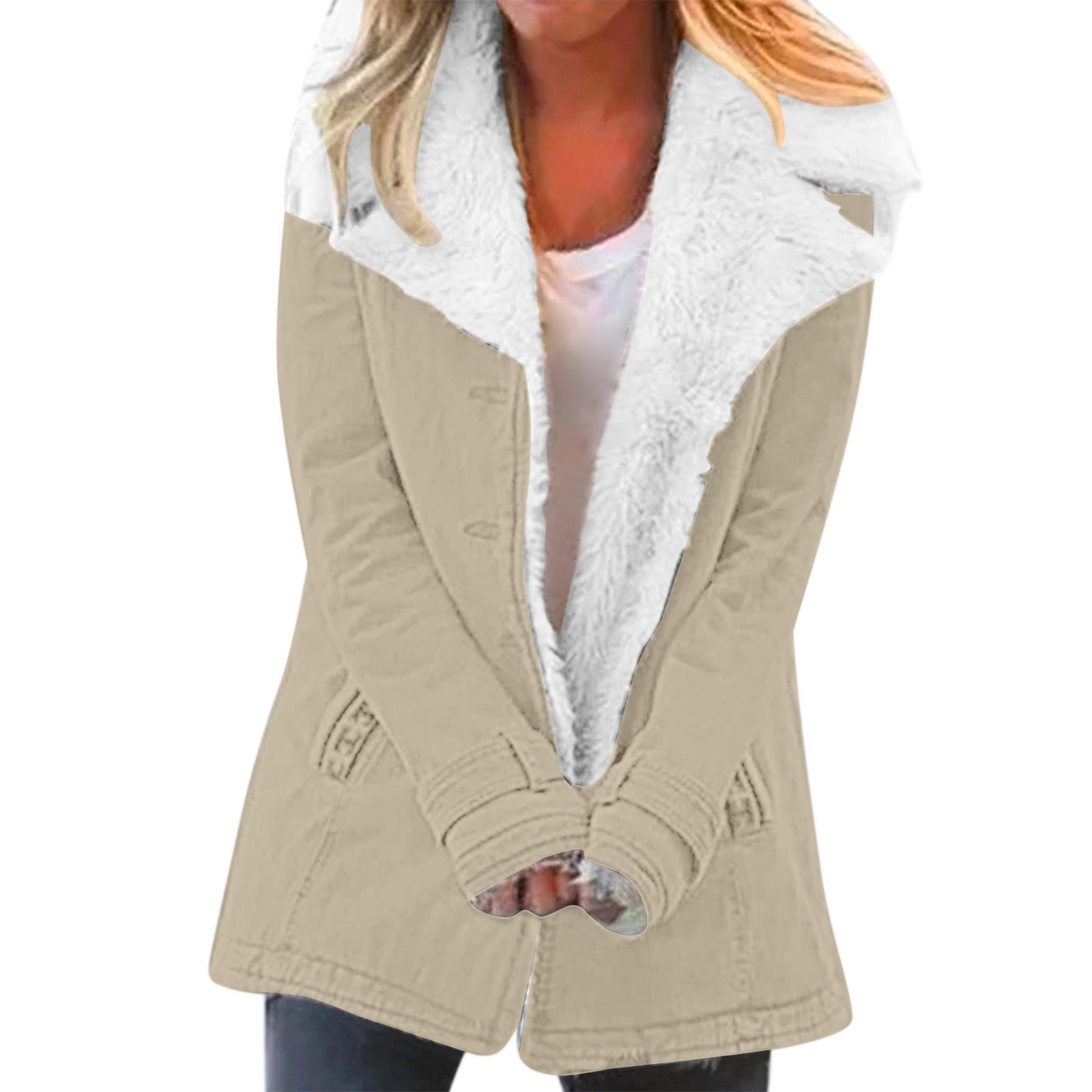 Women's Fleece-Lined Padded Jacket | 13 Colours, Sizes S–5XL
