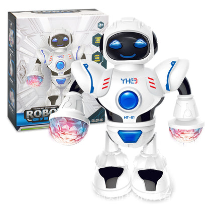 Dancing Robot Toy with Lights & Music - Kids Battery Toy