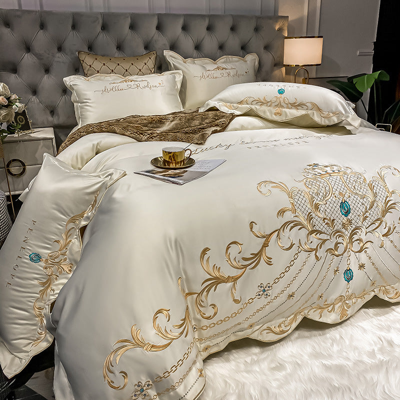 Cotton Jacquard Bedding Set | 4 Piece | 14 Colours