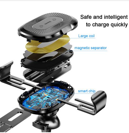 Wireless Charging Gravity Car Mount | 10W Qi Fast Charge