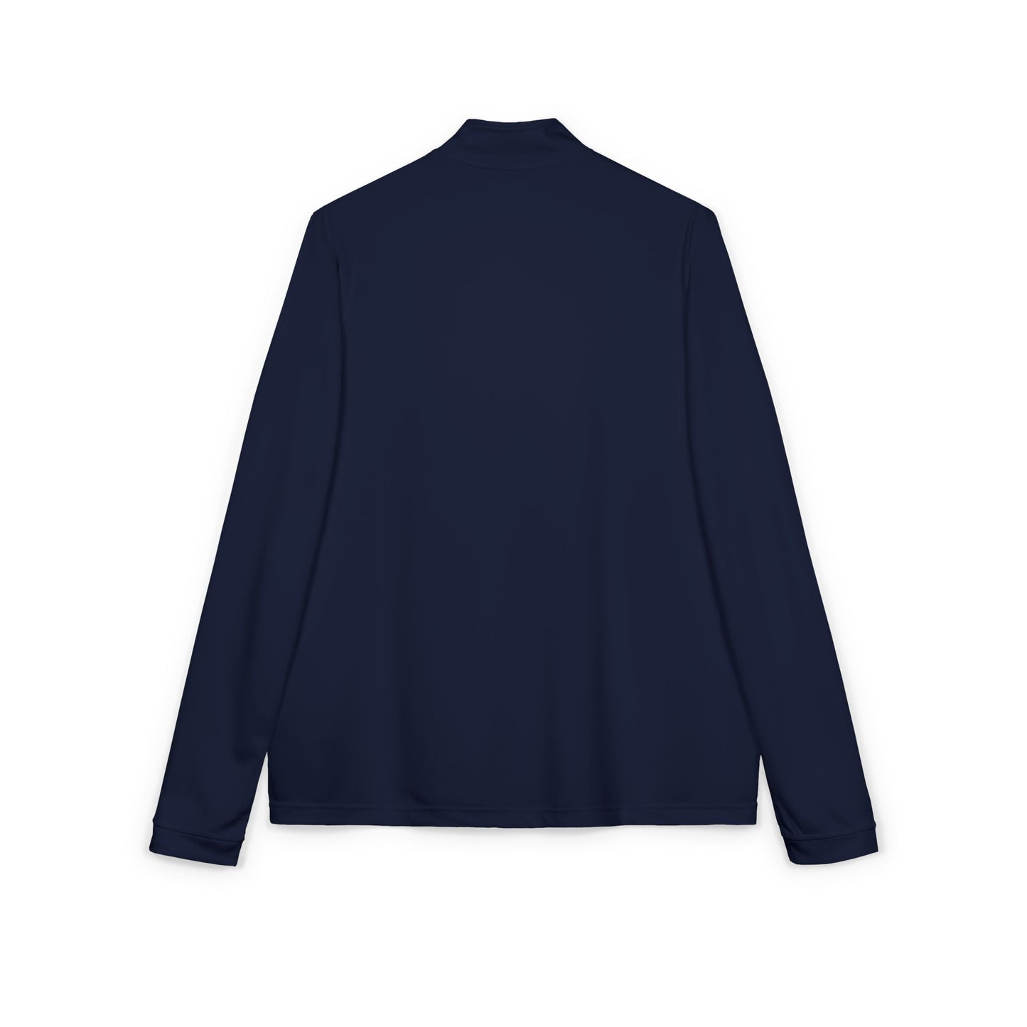 Adidas Embroidered Quarter-Zip Pullover | White Athletic Top