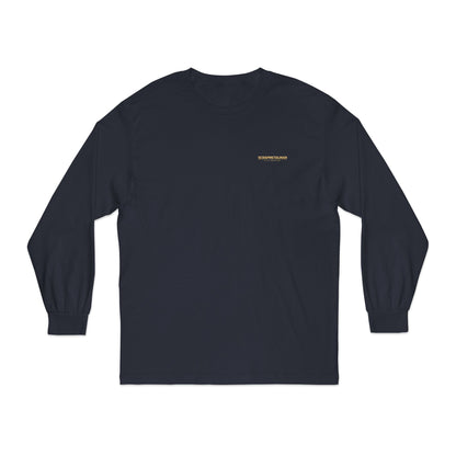 'Good Vibes Only' Long Sleeve Tee | Minimalist White & Gold