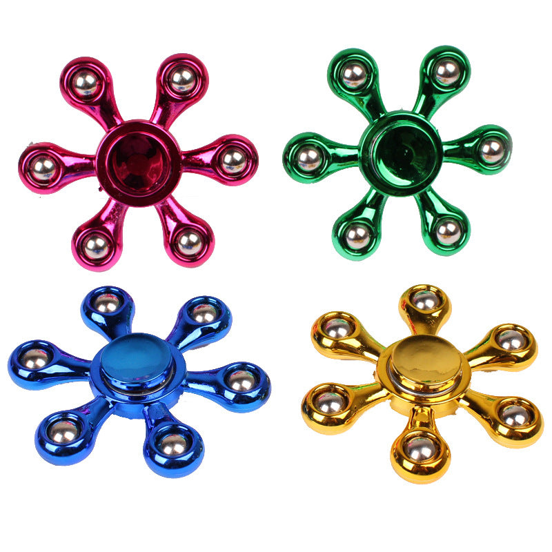 Electroplated Steel Ball Fingertip Gyro | 10 Designs | ABS Fidget Spinner