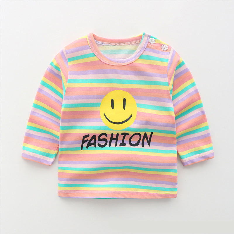 Baby & Kids Cotton Long Sleeve T-Shirt – 12 Print Styles