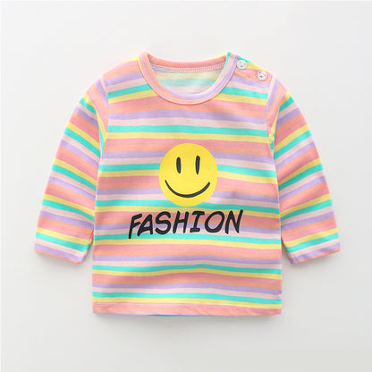 Baby & Kids Cotton Long Sleeve T-Shirt – 12 Print Styles