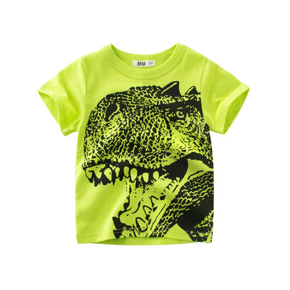 Boys' Cartoon Print Short Sleeve T-Shirt | Ages 2-8