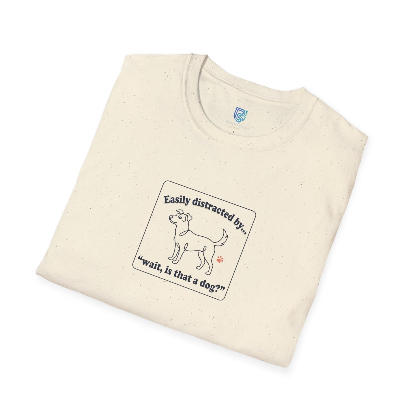 'Easily Distracted By…wait, is that a dog?' Cartoon Dog Graphic Tee