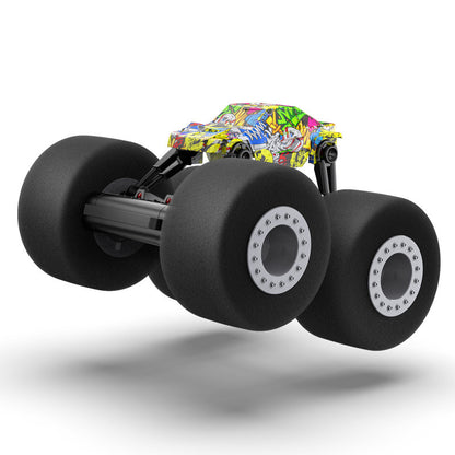 RC Stunt Truck Sponge Tyres - 2.4G Off-Road Remote Control Car LED Lighting Age 8+