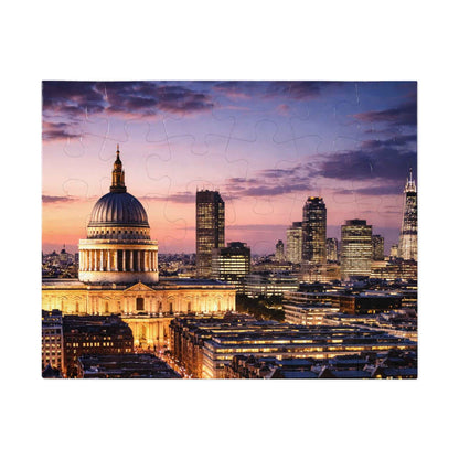 London Skyline Jigsaw Puzzle with Tin – Sunset Cityscape Gift