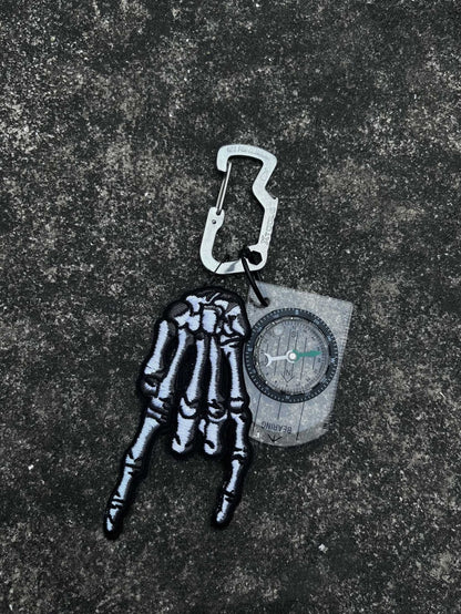 Skull Carabiner Keychain | Bold Bag Charm