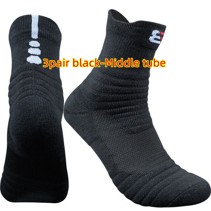 Unisex Cotton Socks Short & Mid Tube – Black White Grey Multi-Pack
