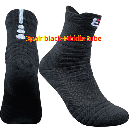 Unisex Cotton Socks Short & Mid Tube – Black White Grey Multi-Pack