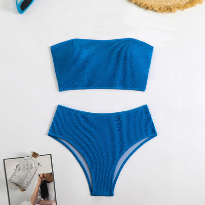 Women's High Waist Bikini Set – Two-Piece Swimwear | 4 Colours