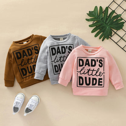 Boys Letter Print Sweatshirt Top | Toddler Casual Tops