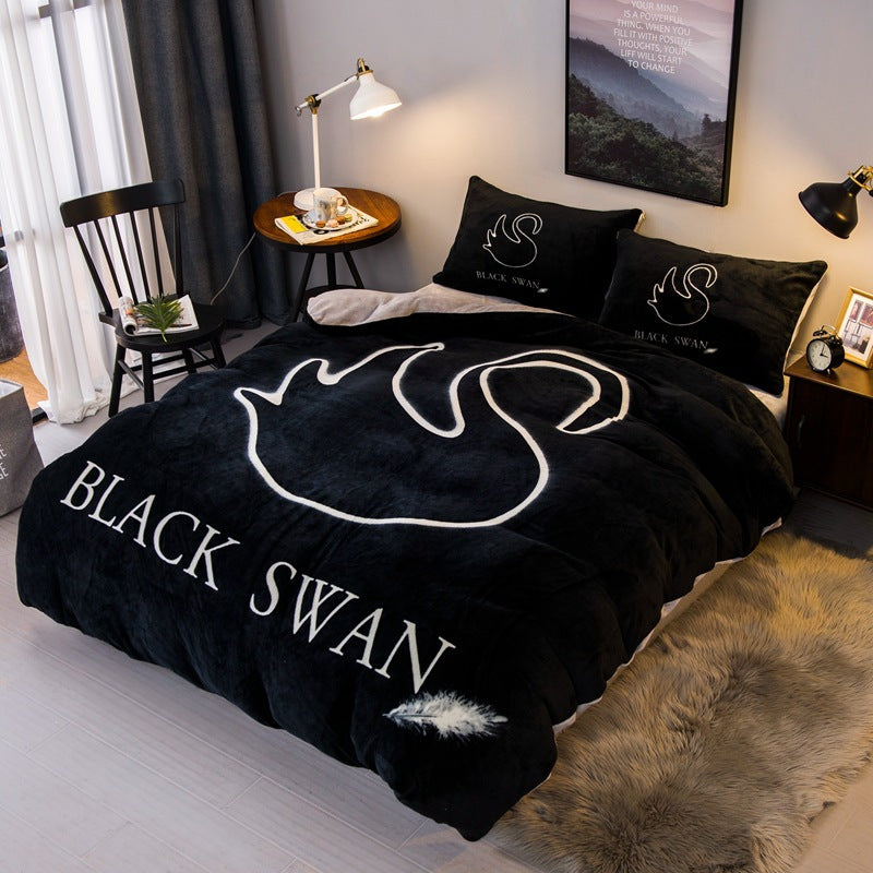 French Velvet Flannel Bedding Set | 4 Piece | 19 Prints