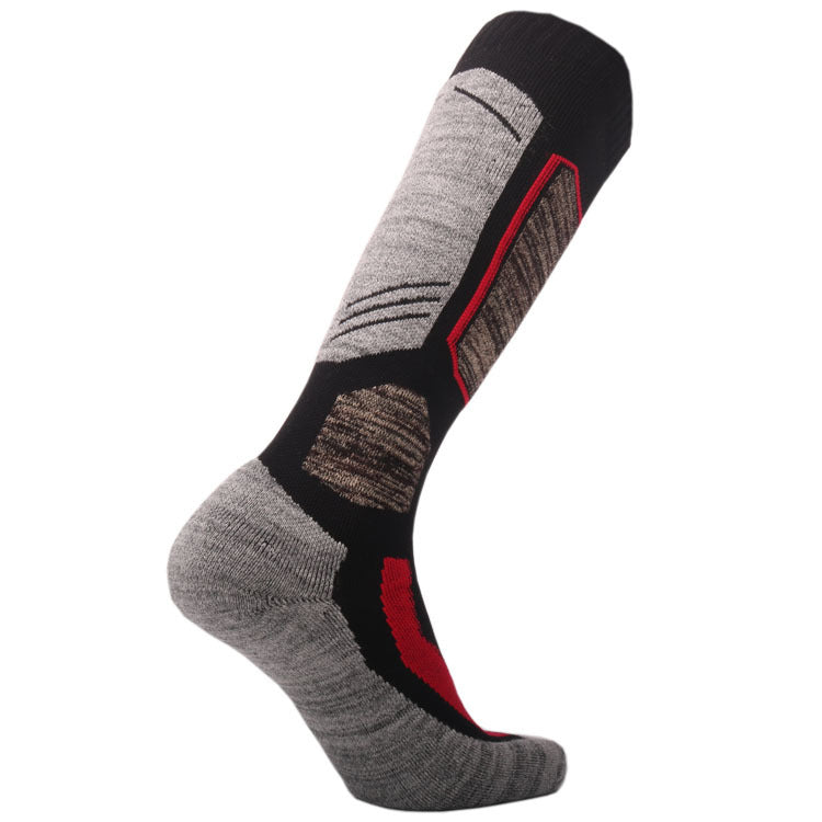 Men's Jacquard Ski & Hiking Socks – Thickened Cushioned Outdoor Sports