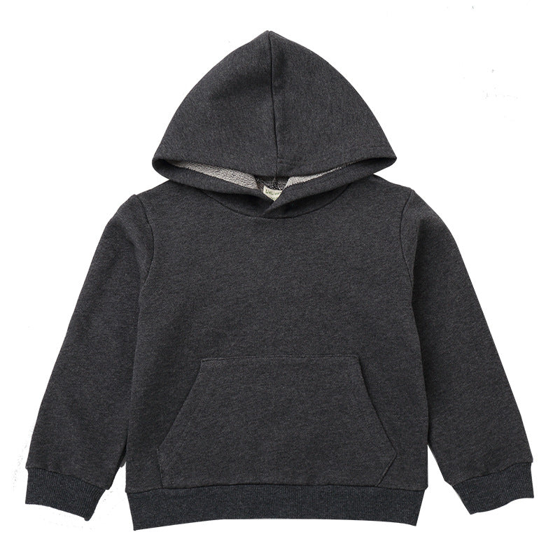 Children's 95% Cotton Hooded Sweatshirt | Kids Casual Hoodie 90-140cm
