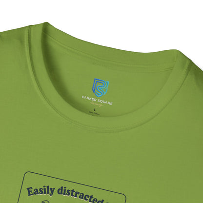 'Easily Distracted By…wait, is that a dog?' Cartoon Dog Graphic Tee