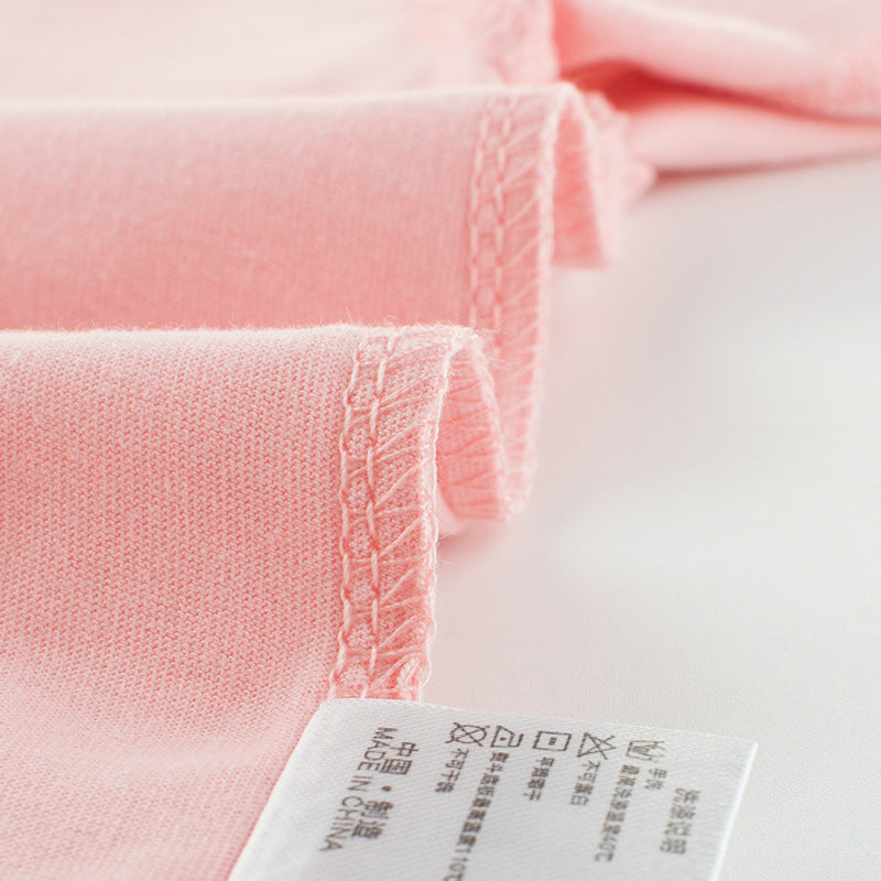 Girls Cotton Short Sleeve T-Shirt – Soft Summer Essential | Pink