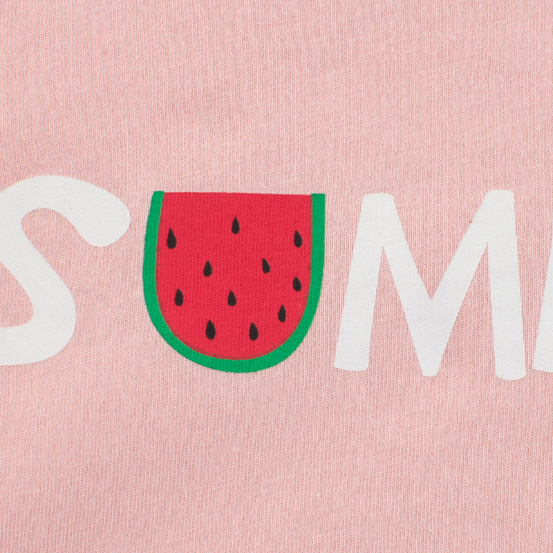 Girls Cotton Short Sleeve T-Shirt – Soft Summer Essential | Pink