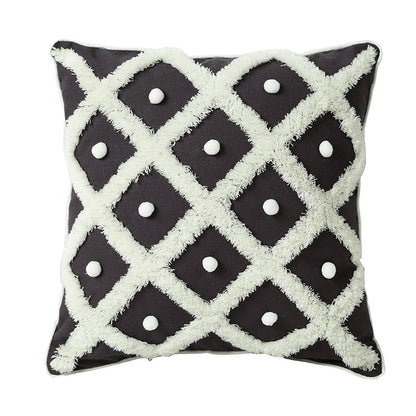 Tufted Moroccan Cushion Cover 45x45cm | Boho Home Decor