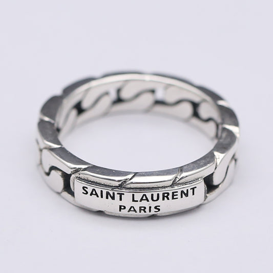 925 Silver Thai-Style Retro Court Ring – Fashion Index Finger Band
