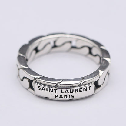 925 Silver Thai-Style Retro Court Ring – Fashion Index Finger Band