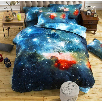 Landscape Print Brushed Bedding Set 4 Piece | 9 Designs