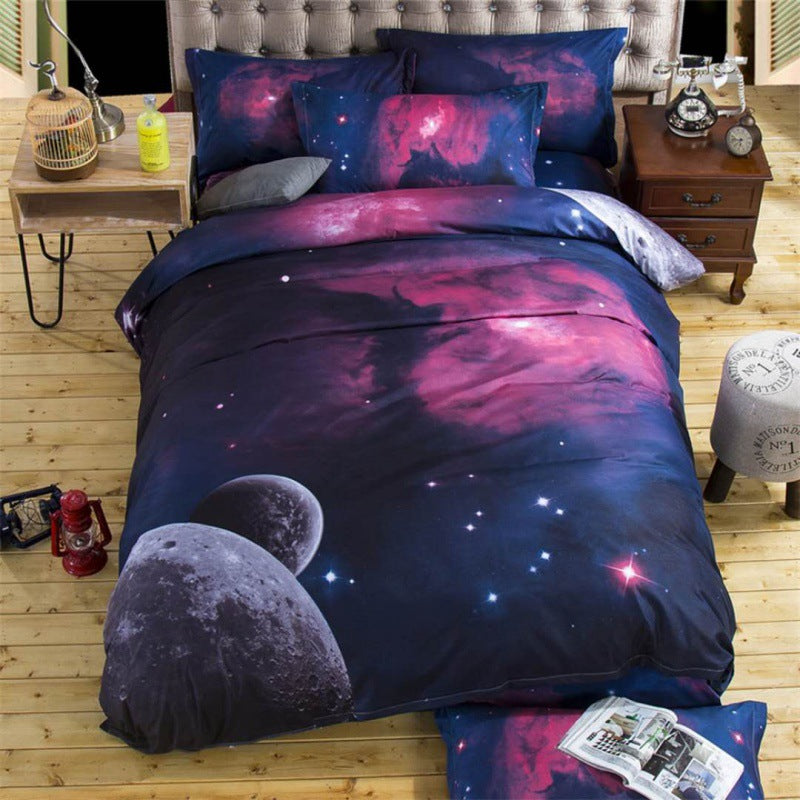 Landscape Print Brushed Bedding Set 4 Piece | 9 Designs