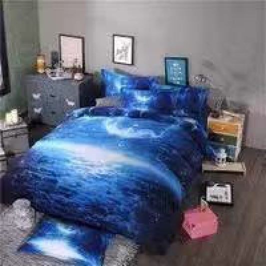 Landscape Print Brushed Bedding Set 4 Piece | 9 Designs