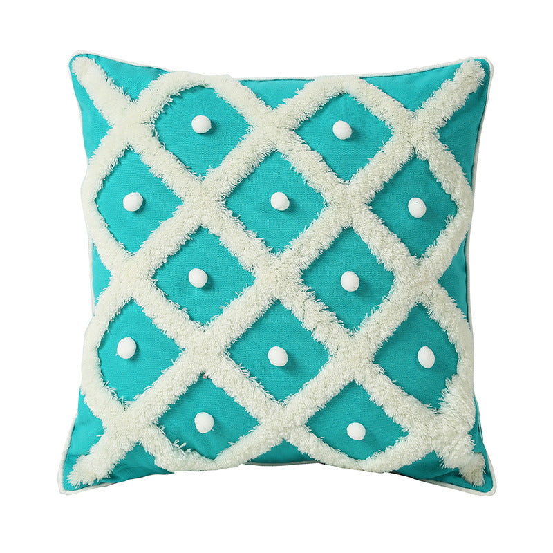 Tufted Moroccan Cushion Cover 45x45cm | Boho Home Decor