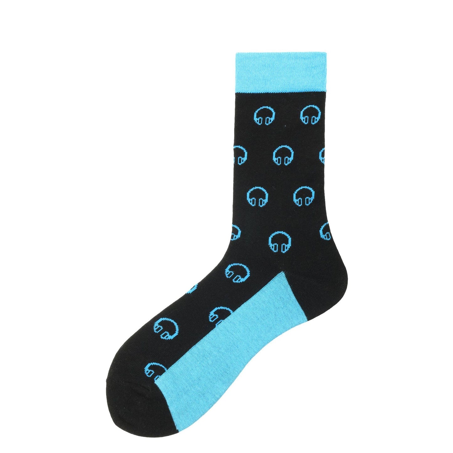 Men's Jacquard Cotton Leisure Socks – Bold Colours