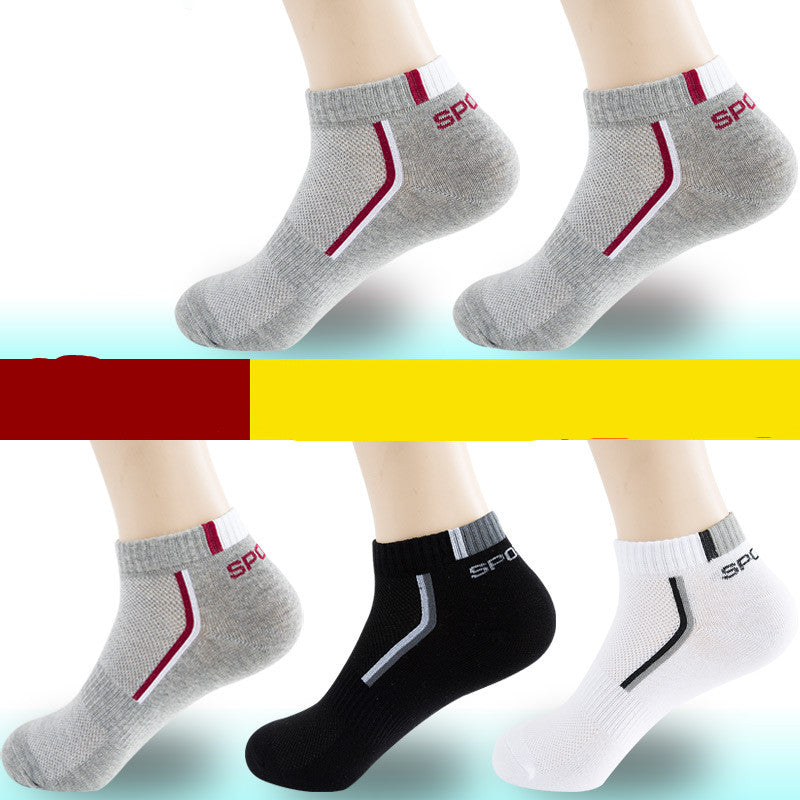 Men’s Cotton Moisture-Wicking Sports Socks – Single & 5-Pair Packs