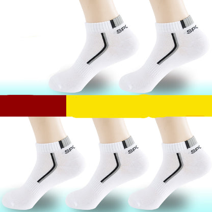 Men’s Cotton Moisture-Wicking Sports Socks – Single & 5-Pair Packs