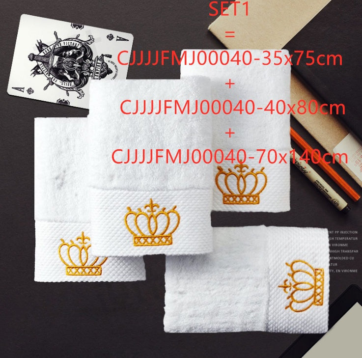 Cotton Embroidery Boutique Sauna & Bath Towel | Multiple Sizes