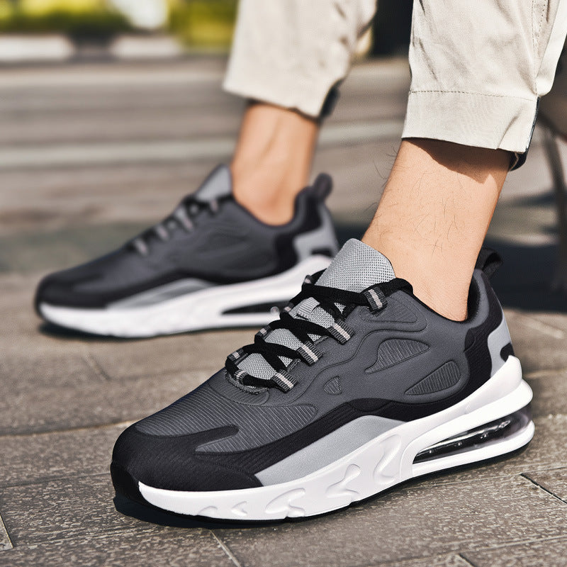 Men's Colour-Block Casual Trainers – Breathable Mesh Leisure Shoes