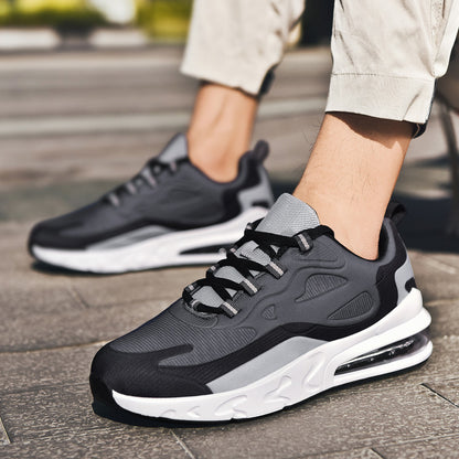 Men's Colour-Block Casual Trainers – Breathable Mesh Leisure Shoes